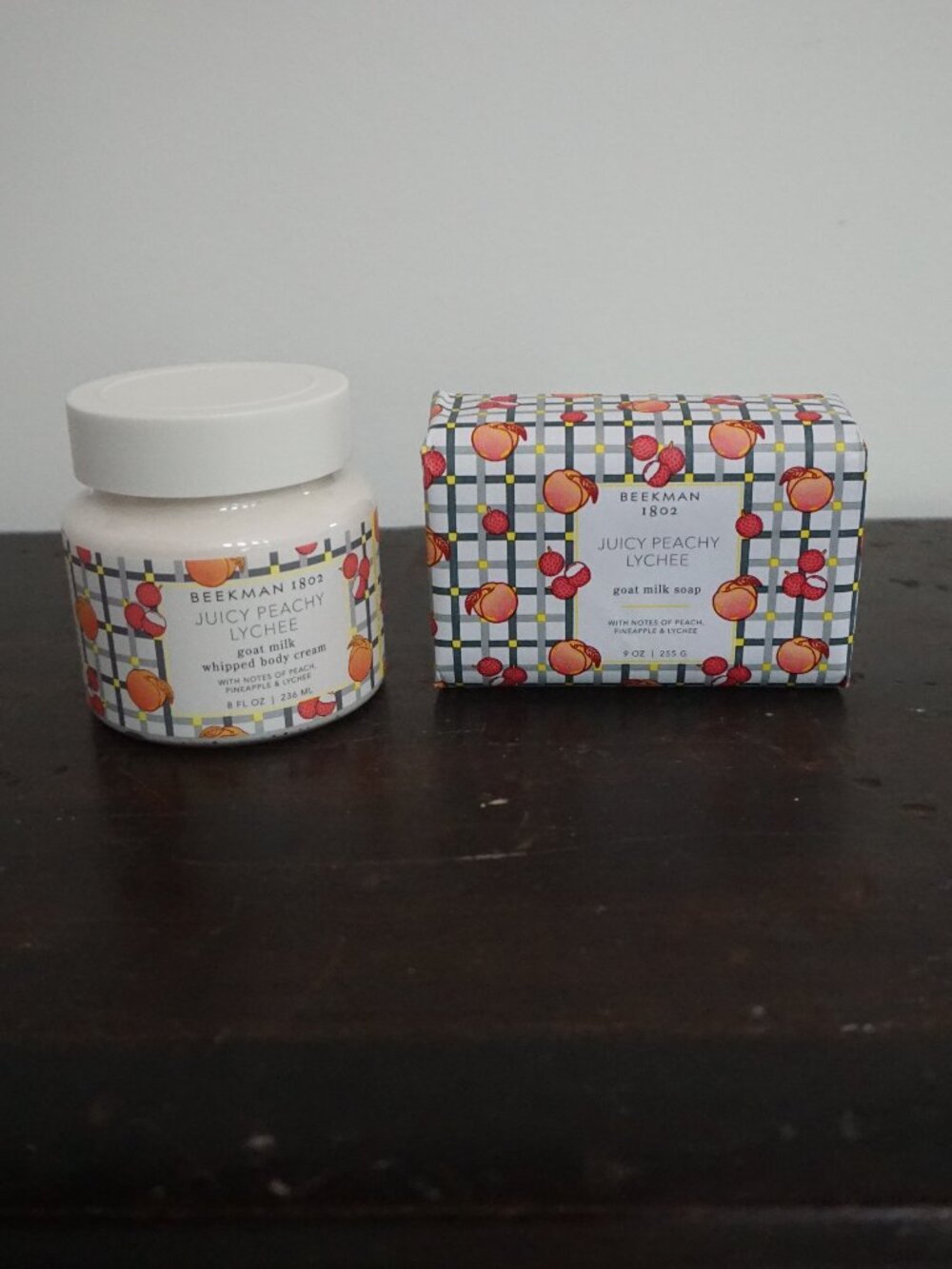 Beekman 1802 Juicy Peach Lychee Goat Milk Lotion Bar Soap